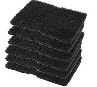 Lot de 6 Filtre éponge, 2964840100 Filtre anti-peluches pour Beko Grundig Blomberg èche-linge Condense, Sèche-linge à pompe à chaleur et échangeur de chaleur - 245 x 158 x 14 mm