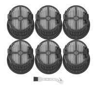 Lot de 6 filtres + 1 brosse de rechange compatible avec les aspirateurs H14 pour H14 Pro et H14 Dual Wet and Dry pour maintenir l'efficacité d'aspiration et de nettoyage