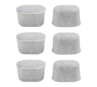 Lot de 6 filtres à charbon actif pour machine à café, remplacement de l'eau pour expresso 6/12 pièces, cartouche de charbon en tissu non tissé pour cafetières