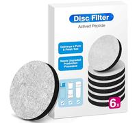 Lot de 6 filtres à eau Micro Disc - Pour carafes filtrantes Brita Fill & Go - Réduit les PFAS, le chlore, les microparticules, d'autres substances altérant le goût dans l'eau potable