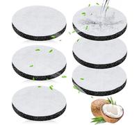 Lot de 6 filtres à eau Microdisc compatibles avec les bouteilles/carafes Brita Fill & Go, réduit les pattes, le chlore, les microplastiques, le calcaire, les odeurs et le goût - Pour une eau potable
