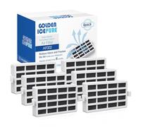 Lot de 6 filtres antibactériens GOLDEN ICEPURE AH-WPA compatibles avec Whirlpool Microban ANT001, ANT002, ANTF-MIC, Bauknecht Hygiene+ HYG001, 481248048172
