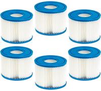Lot de 6 filtres de piscine pour cartouche Intex PureSpa Type S1 pour 29001E PureSpa Inflable Filtre de piscine Catridge