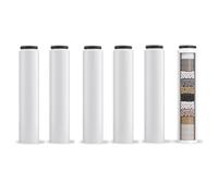 Lot de 6 filtres de rechange compatibles avec Cobbe, filtres de rechange pour pommeau de douche à main, adoucisseur d'eau, élimine le chlore, réduit les démangeaisons de la peau sèche