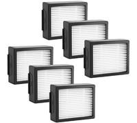 Lot de 6 filtres de rechange compatibles avec iRobot Roomba i7, i7+, i3, i3+, i5+, Combo i5+, Combo j5+, i8, E5, E6, i1, i4 - Filtre à air HEPA - Accessoires (non compatible avec Combo J7+/J9+) - Noir