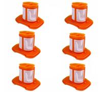 Lot de 6 filtres de rechange HHVKF10 compatibles avec Black+Decker Dustbuster AdvancedClean+ HHVK320 HHVK415 HHVK515, lavables et réutilisables pour aspirateur à main sans fil