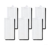 Lot de 6 filtres de rechange lavables pour aspirateur robot Netbot LS23 S14 S15 | Réutilisables pour filtres HEPA pour poils d'animaux et poussière | Pour une installation facile du nettoyage de la