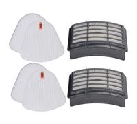 Lot de 6 filtres de rechange pour aspirateur Shark Navigator Lift Away NV350, NV351, NV360, en mousse et feutre (gris foncé)