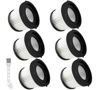 Lot de 6 filtres HEPA de rechange DCV501HB DCV5011H compatibles avec aspirateur à main sans fil DEWALT 20 V, lavables et réutilisables