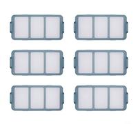 Lot de 6 filtres HEPA de rechange pour aspirateur robot RoboVac 11S/15C/30C/12C, lavables et réutilisables