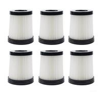 Lot de 6 filtres HEPA de rechange pour aspirateur sans fil pour Lubluelu 202, lavables et réutilisables