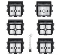 Lot de 6 filtres HEPA de rechange pour aspirateurs Tineco, compatibles avec Stretch S6, SWITCH S6, S7, S9 Artist, S5 i6 et Stretch, avec brosse de nettoyage