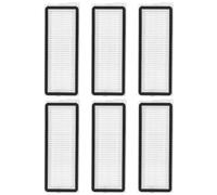 Lot de 6 filtres HEPA de rechange pour Roborock Qrevo S/Qrevo S5V/Qrevo S5V/Qrevo Plus/Qrevo Curv/Qrevo Pro/Qrevo MaxV/Qrevo Curve/Qrevo Edge/Qrevo Curv S5X/Qrevo EDGE S5A Robot aspirateur accessoires