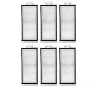 Lot de 6 filtres HEPA lavables compatibles avec Roborock pour série Q7, Q7+, Q7 Max, Q7 Max+, pièces de rechange réutilisables pour aspirateur robot