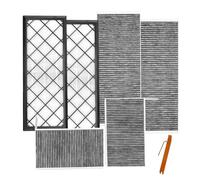 Lot de 6 filtres HEPA pour Tesl*a Model Y 2020-2025 HEPA + kit de filtres à charbon actif, filtre à air de rechange, filtre à air de rechange, mode de recirculation externe, filtre à air de rechange