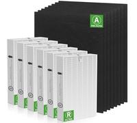 Lot de 6 filtres HPA300 HEPA de rechange R pour purificateur d'air Honeywell HPA300 Series HPA300, HPA300VP, HPA304, HPA3300, remplace HRF-R3 (6 filtres HEPA + 8 filtres à charbon actif)