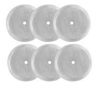 Lot de 6 filtres pour cafetière en maille filetée - Filtre de rechange en acier inoxydable pour cafetière à piston - 1000 ml - 8 tasses