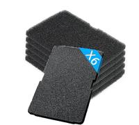 Lot de 6 filtres pour sèche-linge compatibles avec Beko Grundig Blomberg ElektraBregenz 2964840100, filtres en éponge sèche à condensation pour échangeur, 240 x 155 x 11 mm