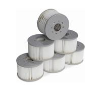 Lot de 6 filtres pour spas gonflables MSPA V2 106cm 6 Cartouches filtrantes de rechange pour spa gonflable