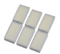 Lot de 6 filtres réutilisables pour aspirateur SilverCrest pour robot nettoyeur SSR 3000 A1 pour la manipulation de la poussière fine, de la saleté et d'autres déchets ménagers secs