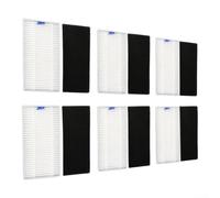 Lot de 6 filtres réutilisables pour Xiaomi Mijia pour aspirateur robot e5 | Convient pour Mijia pour E5, piège la poussière et les squames, matériau PP réutilisable, facile à installer