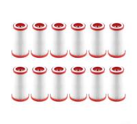 Lot de 6 filtres rouges et blancs compatibles avec E401CN, ABS durable, performance de nettoyage améliorée