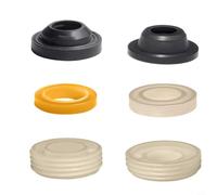 Lot de 6 fixations antidérapantes en caoutchouc pour toilettes pour charnières de siège supportant le joint d'étanchéité du réservoir d'eau Utilisation dans les installations standard