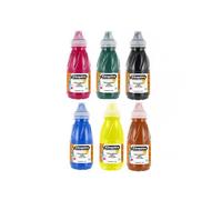 Lot de 6 flacons de 250 ml d'encre de chine CLÉOPÂTRE assortis
