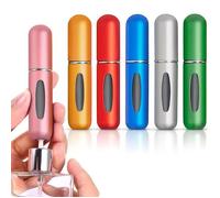 Lot de 6 flacons de parfum miniatures portables de 5 ml - Distributeur de parfum de voyage - Flacon vaporisateur de parfum - Facile