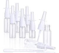 Lot De 6 Flacons De Spray Nasal Vides-5 Ml,10 Ml,20 Ml-Rechargeable Avec 1 Compte-Gouttes,En Pet-Flacon Vide-Vaporisateur Nasal Rechargeable