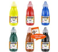Lot de 6 flacons en 250 ml Encre de Chine