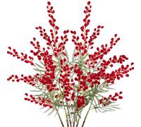 Lot de 6 Fleurs artificielles Jaunes de 42 cm en Acacia Mimosa en Spray - Branches artificielles réalistes pour Maison, Mariage, Arrangement Floral, décoration