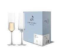 Lot de 6 flûtes à champagne avec verre MP n° 7/H 252 mm