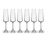 Lot de 6 Flûtes à Champagne ""Selenga II"" 16cl Transparent