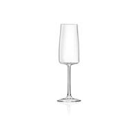 Lot de 6 flûtes ou pompes d'eau ou de verres à vin en cristal essentiel Rcr (30 CL Flute)