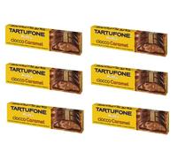 Lot de 6 fondentes Motta Tartufone CioccoCaramel Cioccolato con ripieno al caramello e scaglie di caramello chocolat noir avec garniture caramel et flocons de caramel 150 g
