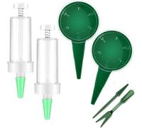 Lot de 6 forets à graines, distributeur de semences, petit outil de plantation - 6, ensemble de plantes à fleurs réglables pour cèdre, planteur à main, kit de balayage pour semis, bélier de jardin