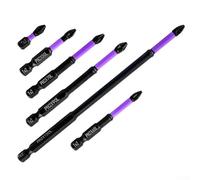 Lot de 6 forets magnétiques en alliage d'acier avec taille fine absorbant les chocs et magnétisme puissant pour une durabilité accrue et un glissement réduit