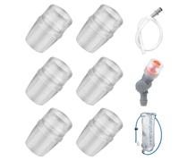 Lot de 6 gaines de rechange pour valve d'hydratation Osprey, embout buccal en silicone sans BPA, compatible avec les réservoirs Hydrapak et Camelbak, valve de morsure anti-fuite pour la randonnée et