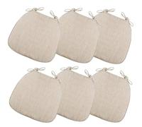 Lot de 6 Galettes de Chaise 43x41cm,Coussin de Chaise Épais pour Intérieur & Jardin,Coussin En lin Naturel,AntidéRapant AméLioré pour Salle à Manger,Cuisine,Café(Size:1 Count (Pack of 1),Color:C)