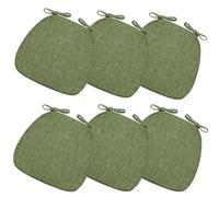 Lot de 6 Galettes de Chaise 43x41cm,Coussin de Chaise Épais pour Intérieur & Jardin,Coussin En lin Naturel,AntidéRapant AméLioré pour Salle à Manger,Cuisine,Café(Size:1 Count (Pack of 1),Color:A)