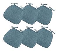 Lot de 6 Galettes de Chaise 43x41cm,Coussin de Chaise Épais pour Intérieur & Jardin,Coussin En lin Naturel,AntidéRapant AméLioré pour Salle à Manger,Cuisine,Café(Size:1 Count (Pack of 1),Color:G)