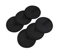 Lot de 6 gants de pêche avec couvertures de crochet et protection pour leurres conçus pour une manipulation sûre des hameçons et appâts en nylon pour une utilisation répétée (noir)