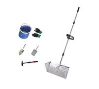 Lot de 6 gants de plage antirouille avec seau et pelles pour récolter et jardiner efficacement les crustacés