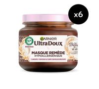 Lot De 6 - Garnier Ultra Doux Masque Remède Hydratant Délicatesse 340ml