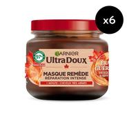 Lot De 6 - Garnier Ultra Doux Masque Remède Revitalisant Erable Guérisseur 340ml