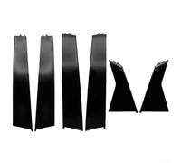 Lot de 6 garnitures de pilier de porte pour Honda Civic 2016-2020, garniture intérieure pour portes de voiture, couvercle de colonne de porte en ABS noir, remplacement pour 72761-TED-T01