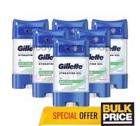 Lot de 6 gel déodorant Gillette Aloe 48H protection contre les odeurs de sueu...
