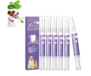 Lot de 6 gels Cvreoz pour le soin buccal des animaux de compagnie, les expériences Creoz, gel réparateur oral Cvreoz Pet pour éliminer la mauvaise haleine, lutter contre le tartre, sans se brosser les