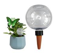 Lot de 6 globes d'arrosage automatique pour plantes - 500 ml - En plastique - Terre cuite - Pour intérieur et extérieur - Pour arroser les plantes pendant les vacances - Blanc